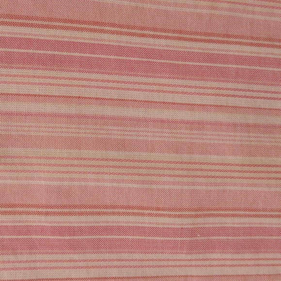 EB Women's Lightweight Cotton Button Down Pink Stripe Casual Shirt 3/4 Sleeve XL - Picture 6 of 10